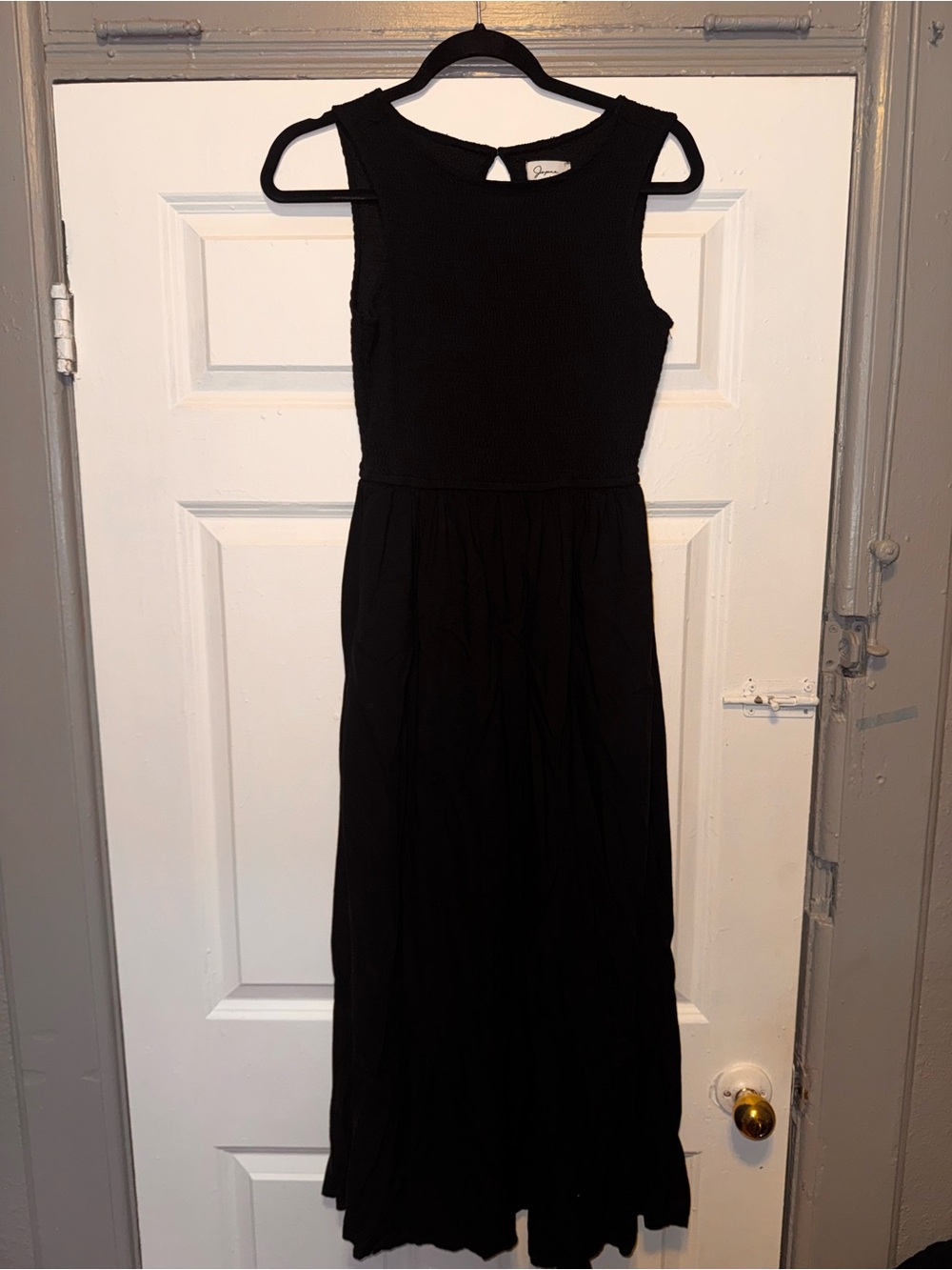 Japna Black Sleeveless Maxi Dress